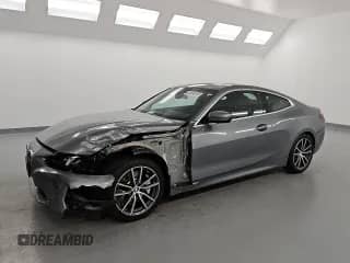 2025 BMW 4 Series 430i with VIN WBA43DA03SCS77223, listed as a Copart auction lot 59762855 with 21,131 mi miles and Clean title. Bid and sale history available at DreamBid. Image 1.