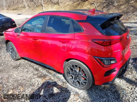 2023 Hyundai Kona with VIN KM8KH3AC3PU008152, listed as a IAAI auction lot 41946763 with 22,391 mi miles and . Bid and sale history available at DreamBid. Image 3.