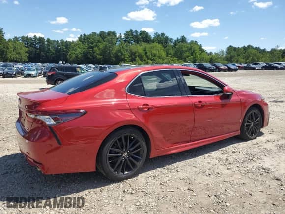 2022 Toyota Camry XSE with VIN 4T1K61BK4NU068017, listed as a Copart auction lot 65022685 with 25,691 mi miles and Non repairable. Bid and sale history available at DreamBid. Image 3.