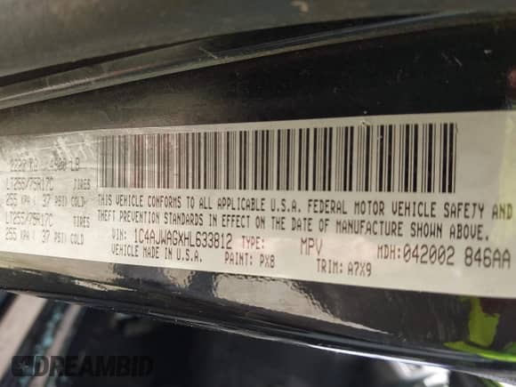 2017 Jeep Wrangler Sport с VIN 1C4AJWAGXHL633812, выставлен на аукционе IAAI как лот 42056899 с пробегом 132 676 миль миль и . История ставок и продаж доступна на DreamBid. Изображение 9.