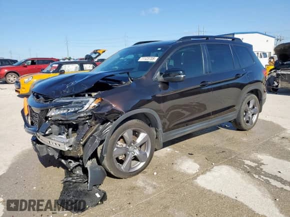 2020 Honda Passport Touring with VIN 5FNYF7H98LB005966, listed as a Copart auction lot 71123705 with 52,725 mi miles and Clean title. Bid and sale history available at DreamBid. Image 1.