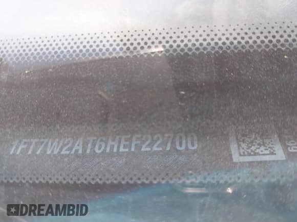 2017 Ford F-250 XL with VIN 1FT7W2AT6HEF22700, listed as a IAAI auction lot 43179798 with 246,557 mi miles and . Bid and sale history available at DreamBid. Image 9.