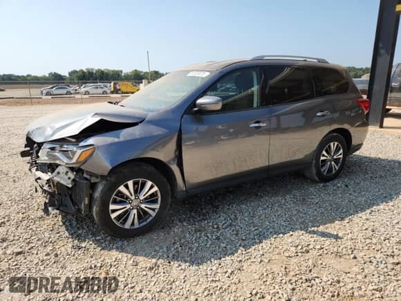 2019 Nissan Pathfinder S with VIN 5N1DR2MN9KC645123, listed as a Copart auction lot 81515475 with 182,113 mi miles and Salvage title. Bid and sale history available at DreamBid. Image 1.