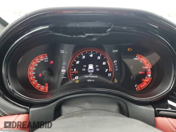 2024 Dodge Durango SRT Hellcat Premium with VIN 1C4SDJH92RC153397, listed as a Copart auction lot 58559005 with 659 mi miles and Salvage title. Bid and sale history available at DreamBid. Image 9.