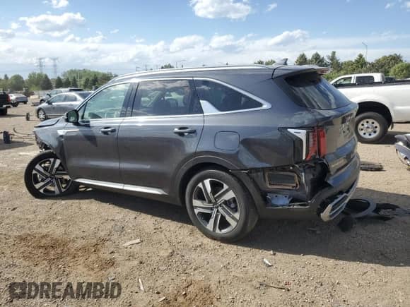 2024 Kia Sorento EX with VIN KNDRHDLG1R5258625, listed as a Copart auction lot 56949095 with 11,112 mi miles and Salvage title. Bid and sale history available at DreamBid. Image 2.