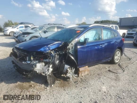 2018 Subaru Impreza Premium with VIN 4S3GTAB65J3702344, listed as a Copart auction lot 84746185 with Not provided miles and Clean title. Bid and sale history available at DreamBid. Image 1.