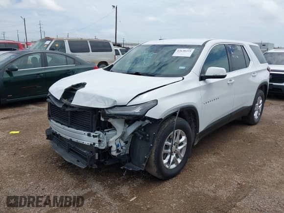 2023 Chevrolet Traverse LS z VIN 1GNERFKW0PJ168703, wystawiony jako IAAI lot #42638224 z przebiegiem 56 743 mil mil oraz . Historia ofert i sprzedaży dostępna na DreamBid. Obrazek 17.