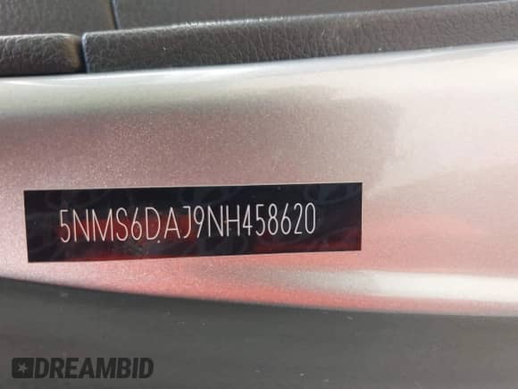 2022 Hyundai Santa Fe XRT с VIN 5NMS6DAJ9NH458620, выставлен на аукционе IAAI как лот 42950751 с пробегом 42 659 миль миль и . История ставок и продаж доступна на DreamBid. Изображение 9.