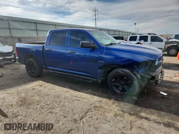 2015 Ram 1500 Express with VIN 3C6RR7KT0FG699509, listed as a Copart auction lot 81430545 with 54,797 mi miles and Salvage title. Bid and sale history available at DreamBid. Image 4.