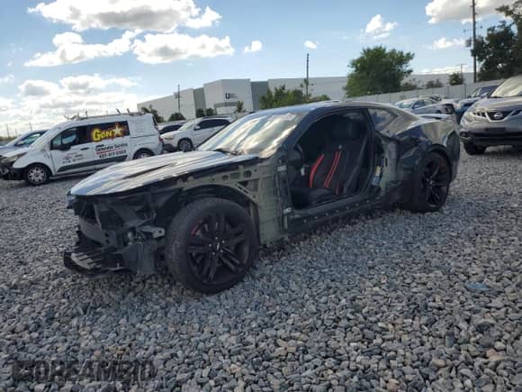 2018 Chevrolet Camaro 1SS with VIN 1G1FF1R76J0148663, listed as a Copart auction lot 86846235 with 85,107 mi miles and Salvage title. Bid and sale history available at DreamBid. Image 1.