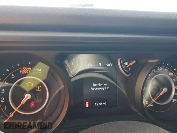 2024 Jeep Wrangler Willys with VIN 1C4PJXDG0RW289094, listed as a Copart auction lot 65085045 with 1,272 mi miles and Salvage title. Bid and sale history available at DreamBid. Image 9.