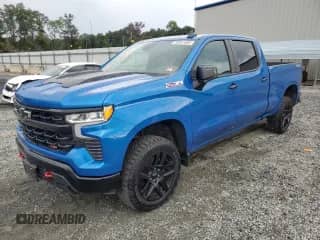2024 Chevrolet Silverado 1500 LT Trail Boss with VIN 3GCPDFEKXRG100051, listed as a Copart auction lot 80957065 with 25,566 mi miles and Salvage title. Bid and sale history available at DreamBid. Image 1.
