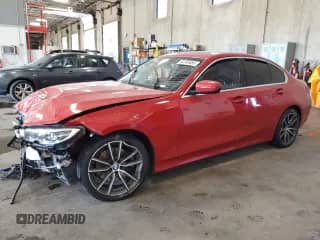 2020 BMW 3 Series 330i xDrive with VIN WBA5R7C01LFH72430, listed as a Copart auction lot 64145455 with 72,126 mi miles and Salvage title. Bid and sale history available at DreamBid. Image 1.