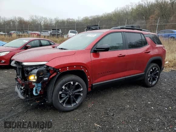 2025 Chevrolet Equinox FWD RS с VIN 3GNAXLEG6SL175289, выставлен на аукционе Copart как лот 51214525 с пробегом 910 миль миль и Списание • Salvage title. История ставок и продаж доступна на DreamBid. Изображение 1.