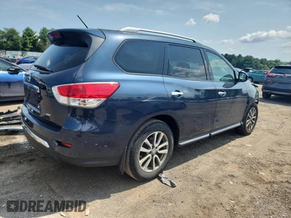 2015 Nissan Pathfinder S with VIN 5N1AR2MM7FC714472, listed as a Copart auction lot 66847805 with 162,335 mi miles and Salvage title. Bid and sale history available at DreamBid. Image 3.