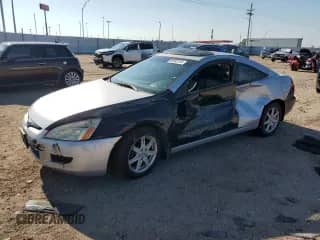 2003 Honda Accord EX с VIN 1HGCM827X3A011940, выставлен на аукционе Copart как лот 65983165 с пробегом 142 474 миль миль и Списание • Salvage title. История ставок и продаж доступна на DreamBid. Изображение 1.