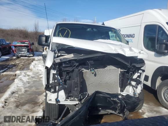 2022 Chevrolet Express Cargo with VIN 1GCWGAF72N1259915, listed as a Copart auction lot 82166044 with Not provided miles and Salvage title. Bid and sale history available at DreamBid. Image 5.