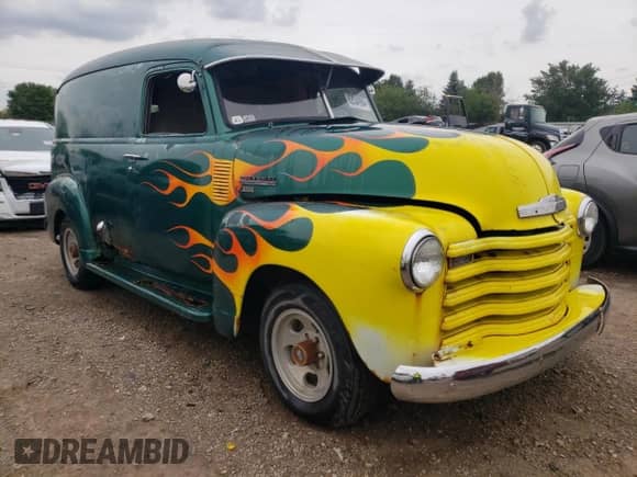 1949 Chevrolet Chevy Van с VIN 21GPA12893, выставлен на аукционе Copart как лот 62034984 с пробегом 62 772 миль миль и Списание • Salvage title. История ставок и продаж доступна на DreamBid. Изображение 4.