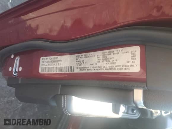 2025 Jeep Grand Cherokee Limited с VIN 1C4RJKBG8S8637720, выставлен на аукционе Copart как лот 65698225 с пробегом 18 475 миль миль и Списание • Salvage title. История ставок и продаж доступна на DreamBid. Изображение 13.