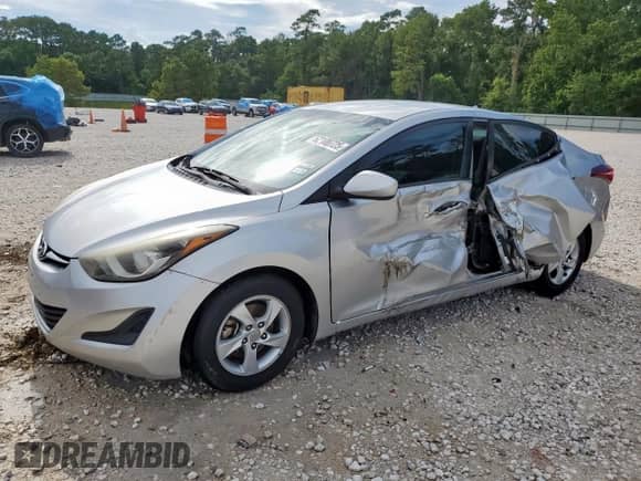2014 Hyundai Elantra SE with VIN 5NPDH4AE0EH510676, listed as a Copart auction lot 62100725 with 163,663 mi miles and Salvage title. Bid and sale history available at DreamBid. Image 1.