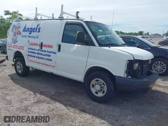 2011 Chevrolet Express Cargo with VIN 1GCWGFFA9B1113855, listed as a IAAI auction lot 43193955 with 117,753 mi miles and . Bid and sale history available at DreamBid. Image 1.