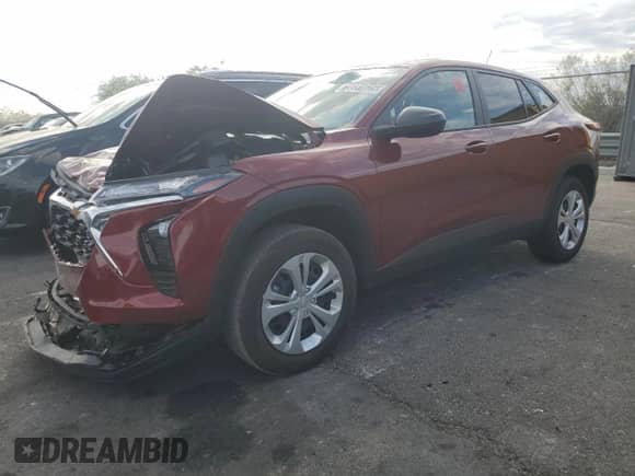 2025 Chevrolet Trax LS with VIN KL77LFEP7SC177948, listed as a Copart auction lot 70031625 with Not provided miles and Clean title. Bid and sale history available at DreamBid. Image 1.
