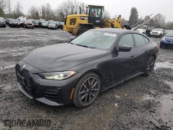 2023 BMW 4 Series M440i xDrive с VIN WBA13AW07PFP10722, выставлен на аукционе Copart как лот 87048384 с пробегом 23 681 миль миль и Списание • Salvage title. История ставок и продаж доступна на DreamBid. Изображение 1.