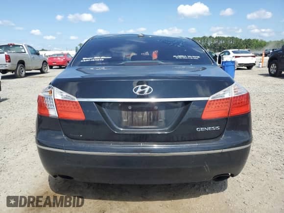 2009 Hyundai Genesis with VIN KMHGC46E29U061867, listed as a Copart auction lot 63225285 with 315,389 mi miles and Salvage title. Bid and sale history available at DreamBid. Image 6.