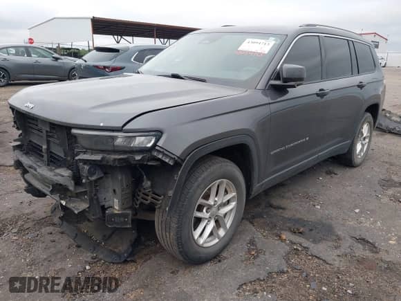 2023 Jeep Grand Cherokee Laredo z VIN 1C4RJJAG8P8714590, wystawiony jako IAAI lot #43094713 z przebiegiem 65 034 mil mil oraz . Historia ofert i sprzedaży dostępna na DreamBid. Obrazek 2.