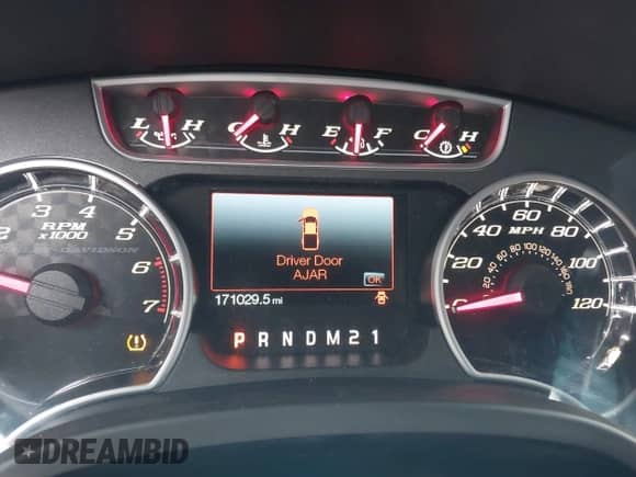 2012 Ford F-150 Lariat with VIN 1FTFW1E69CFA22401, listed as a IAAI auction lot 41403360 with 171,029 mi miles and . Bid and sale history available at DreamBid. Image 7.