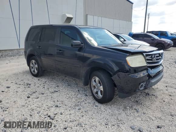2014 Honda Pilot EX-L with VIN 5FNYF3H56EB014853, listed as a Copart auction lot 81416595 with 133,405 mi miles and Salvage title. Bid and sale history available at DreamBid. Image 4.