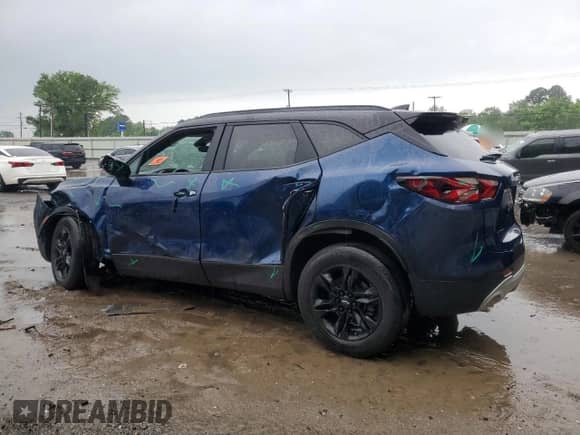 2022 Chevrolet Blazer LT с VIN 3GNKBDRS9NS148718, выставлен на аукционе Copart как лот 55735945 с пробегом 21 564 миль миль и Списание • Salvage title. История ставок и продаж доступна на DreamBid. Изображение 2.