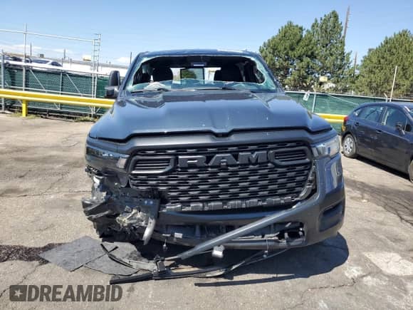 2025 Ram 1500 Warlock with VIN 1C6SRFGP0SN678359, listed as a Copart auction lot 69861305 with 8,288 mi miles and Salvage title. Bid and sale history available at DreamBid. Image 5.