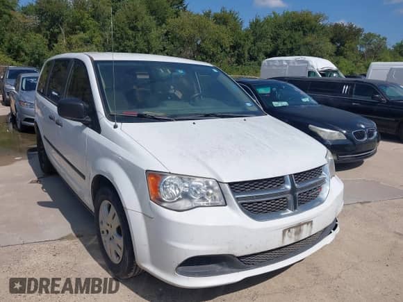 2015 Dodge Grand Caravan SE with VIN 2C4RDGBG8FR636193, listed as a IAAI auction lot 43284825 with 125,185 mi miles and . Bid and sale history available at DreamBid. Image 1.