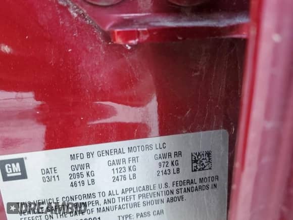 2011 Chevrolet Malibu LTZ with VIN 1G1ZE5E70BF328801, listed as a Copart auction lot 67203955 with 64,753 mi miles and Salvage title. Bid and sale history available at DreamBid. Image 12.