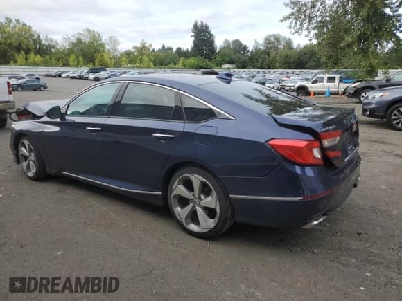 2019 Honda Accord Touring with VIN 1HGCV2F99KA021136, listed as a Copart auction lot 80321885 with 73,044 mi miles and Salvage title. Bid and sale history available at DreamBid. Image 2.