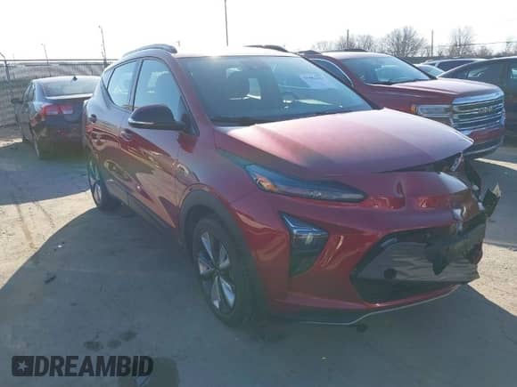 2022 Chevrolet Bolt EUV LT with VIN 1G1FY6S01N4102953, listed as a IAAI auction lot 41863303 with Not provided miles and . Bid and sale history available at DreamBid. Image 1.