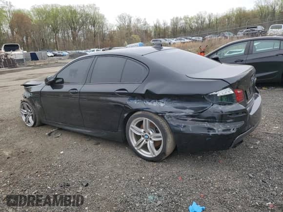 2014 BMW 5 Series 550i xDrive with VIN WBAKP9C59ED692921, listed as a Copart auction lot 51899075 with 165,631 mi miles and Salvage title. Bid and sale history available at DreamBid. Image 2.