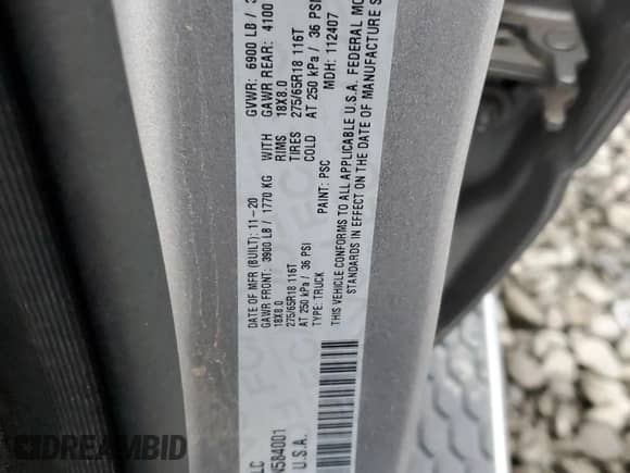 2021 Ram 1500 Big Horn z VIN 1C6RRFFG9MN584001, wystawiony jako Copart lot #86232605 z przebiegiem 101 174 mil mil oraz Szkoda całkowita • Salvage title. Historia ofert i sprzedaży dostępna na DreamBid. Obrazek 13.