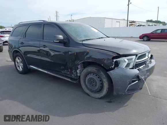 2011 Dodge Durango Crew with VIN 1D4RD4GG9BC638192, listed as a IAAI auction lot 43272924 with 97,531 mi miles and . Bid and sale history available at DreamBid. Image 1.