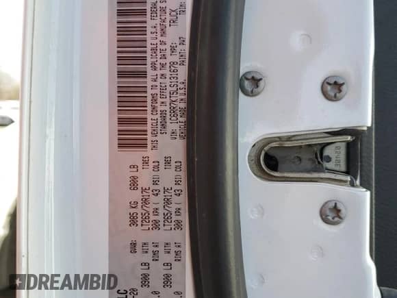 2020 Ram 1500 Tradesman с VIN 1C6RR7KT5LS131678, выставлен на аукционе Copart как лот 46905385 с пробегом 114 912 миль миль и Списание • Salvage title. История ставок и продаж доступна на DreamBid. Изображение 12.