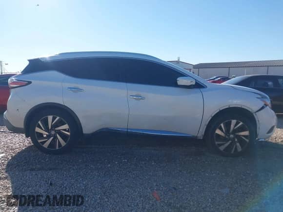 2015 Nissan Murano Platinum with VIN 5N1AZ2MG7FN265552, listed as a IAAI auction lot 41828490 with 211,465 mi miles and . Bid and sale history available at DreamBid. Image 13.