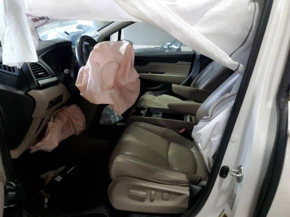 2019 Honda Odyssey EX-L with VIN 5FNRL6H7XKB075960, listed as a Copart auction lot 81145375 with Not provided miles and Salvage title. Bid and sale history available at DreamBid. Image 7.