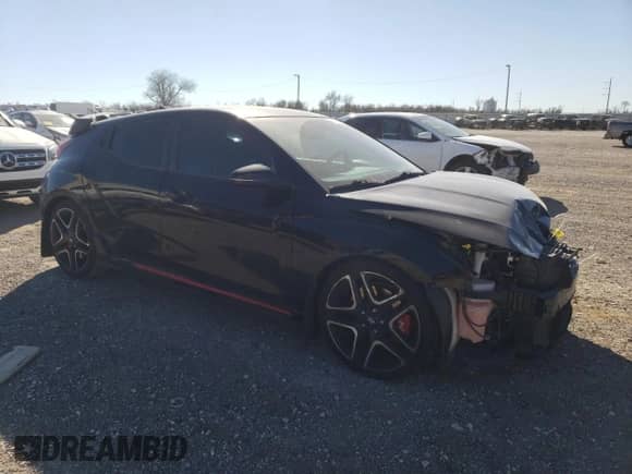 2021 Hyundai Veloster z VIN KMHT36AH9MU010337, wystawiony jako Copart lot #87407014 z przebiegiem 47 193 mil mil oraz Szkoda całkowita • Salvage title. Historia ofert i sprzedaży dostępna na DreamBid. Obrazek 4.