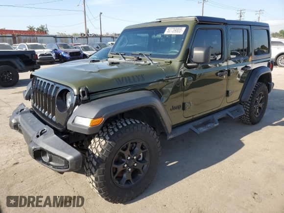 2022 Jeep Wrangler Unlimited Sport S с VIN 1C4HJXDG2NW196267, выставлен на аукционе Copart как лот 52739885 с пробегом 18 547 миль миль и Списание • Salvage title. История ставок и продаж доступна на DreamBid. Изображение 1.