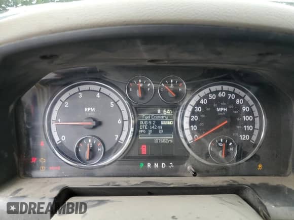 2012 Dodge RAM with VIN 3C6LD5AT1CG145174, listed as a Copart auction lot 69670315 with 107,682 mi miles and Salvage title. Bid and sale history available at DreamBid. Image 9.