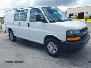 2022 Chevrolet Express Cargo with VIN 1GCWGAFP8N1259529, listed as a IAAI auction lot 42707939 with 47,935 mi miles and . Bid and sale history available at DreamBid. Image 1.