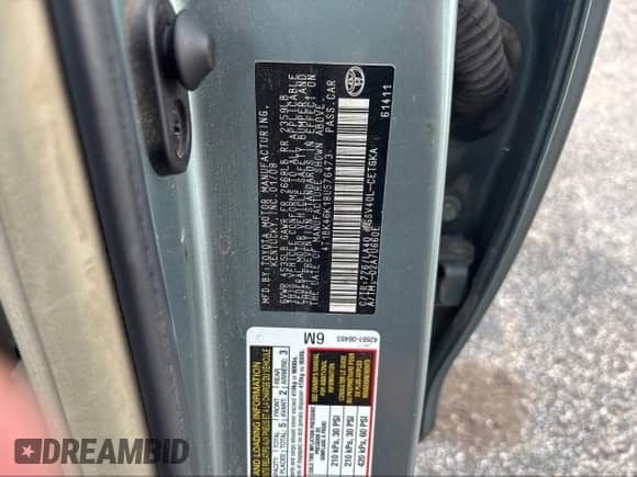 2008 Toyota Camry LE с VIN 4T1BK46K18U576473, выставлен на аукционе IAAI как лот 43346181 с пробегом 269 930 миль миль и . История ставок и продаж доступна на DreamBid. Изображение 9.