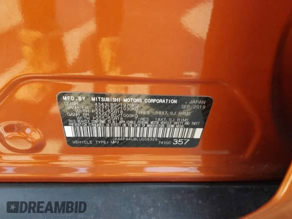 2020 Mitsubishi Outlander SE с VIN JA4AP4AU8LU008329, выставлен на аукционе IAAI как лот 42896705 с пробегом 79 336 миль миль и . История ставок и продаж доступна на DreamBid. Изображение 9.