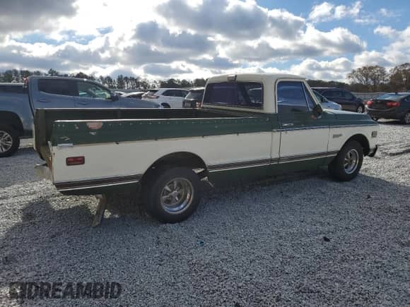 1971 Chevrolet Silverado 1500 z VIN CE141S664906, wystawiony jako Copart lot #83878314 z przebiegiem 653 233 mil mil oraz Szkoda całkowita • Salvage title. Historia ofert i sprzedaży dostępna na DreamBid. Obrazek 3.